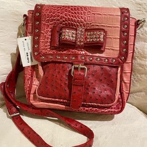 NWT Cranberry Bling  Crossbody Purse